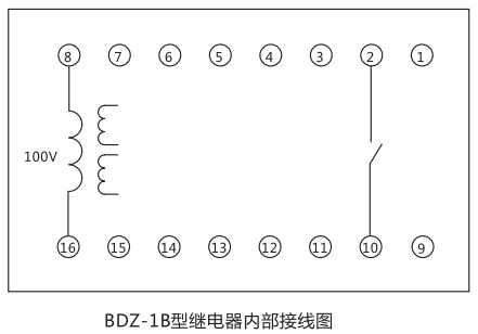 BDZ-1B低頻率繼電器內部接線